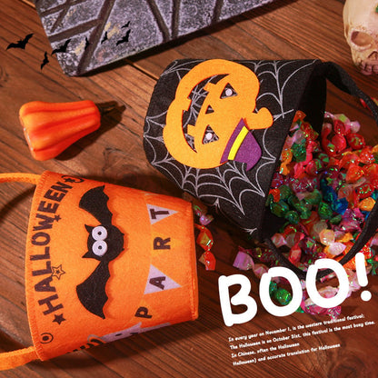 LAST DAY 49% OFF 🎃 For Trick Or Treating🎃 🍭Pumpkin-shaped Non-woven Tote Bag🍬