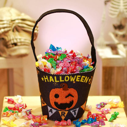 LAST DAY 49% OFF 🎃 For Trick Or Treating🎃 🍭Pumpkin-shaped Non-woven Tote Bag🍬