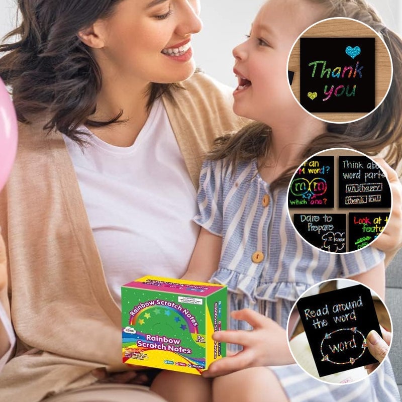 🔥LAST DAY 50% OFF - 🌈DIY Rainbow Magic Scratch Paper Art Set