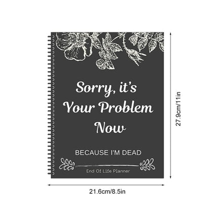 🎃 HalloweenGift: Sh*t, I’m Dead! End of Life Planner - The Ultimate Spooky Gift! 💀👻