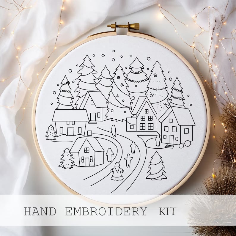 Christmas Embroidery KIT(Need To Create Their Own Diy)