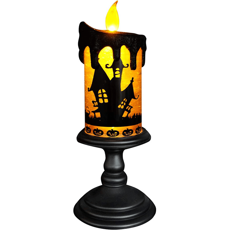🔥LAST DAY 49% OFF - Halloween Snow Globe Flameless Candle with Timer