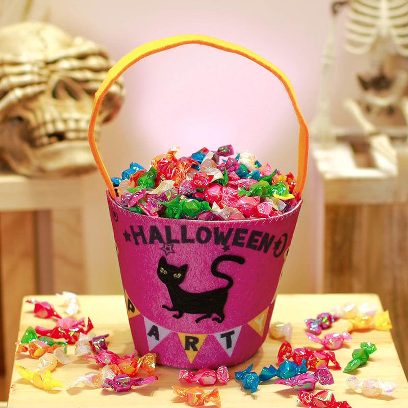 LAST DAY 49% OFF 🎃 For Trick Or Treating🎃 🍭Pumpkin-shaped Non-woven Tote Bag🍬