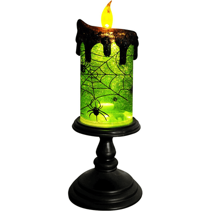 🔥LAST DAY 49% OFF - Halloween Snow Globe Flameless Candle with Timer