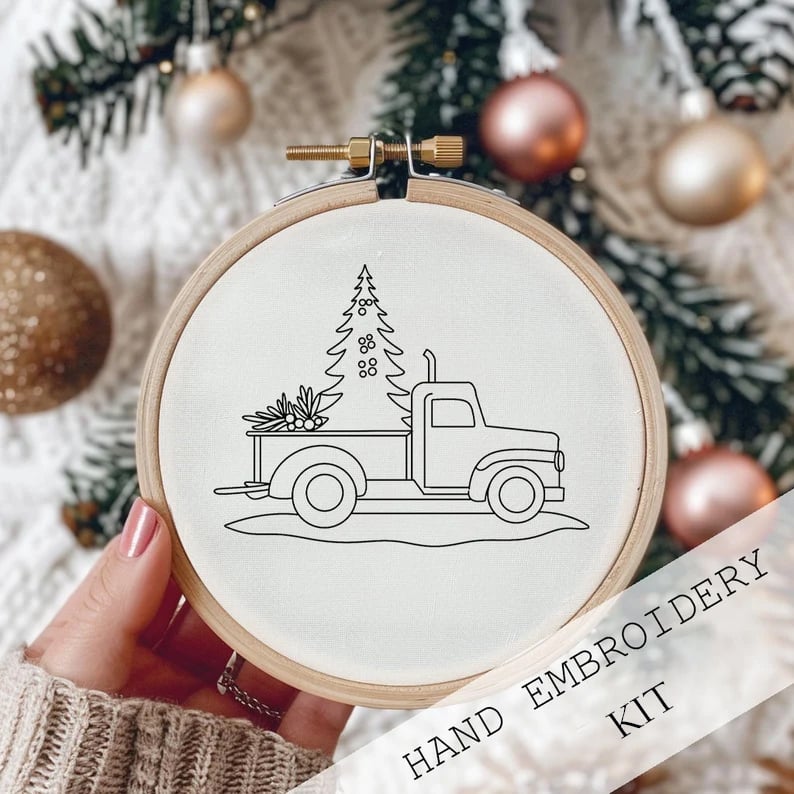 Christmas Embroidery KIT(Need To Create Their Own Diy)