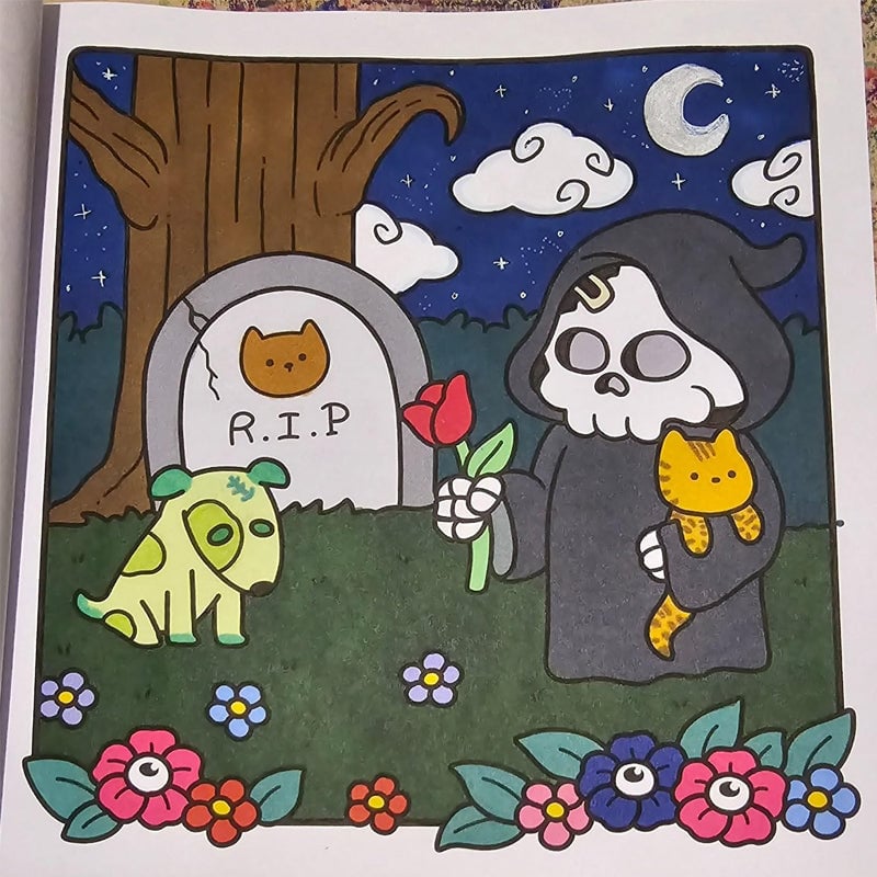Spooky Cute Coloring Book