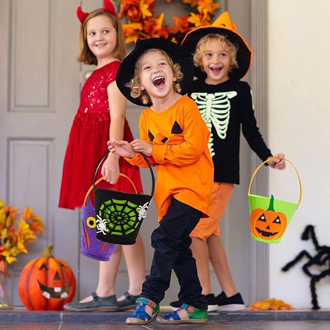 LAST DAY 49% OFF 🎃 For Trick Or Treating🎃 🍭Pumpkin-shaped Non-woven Tote Bag🍬