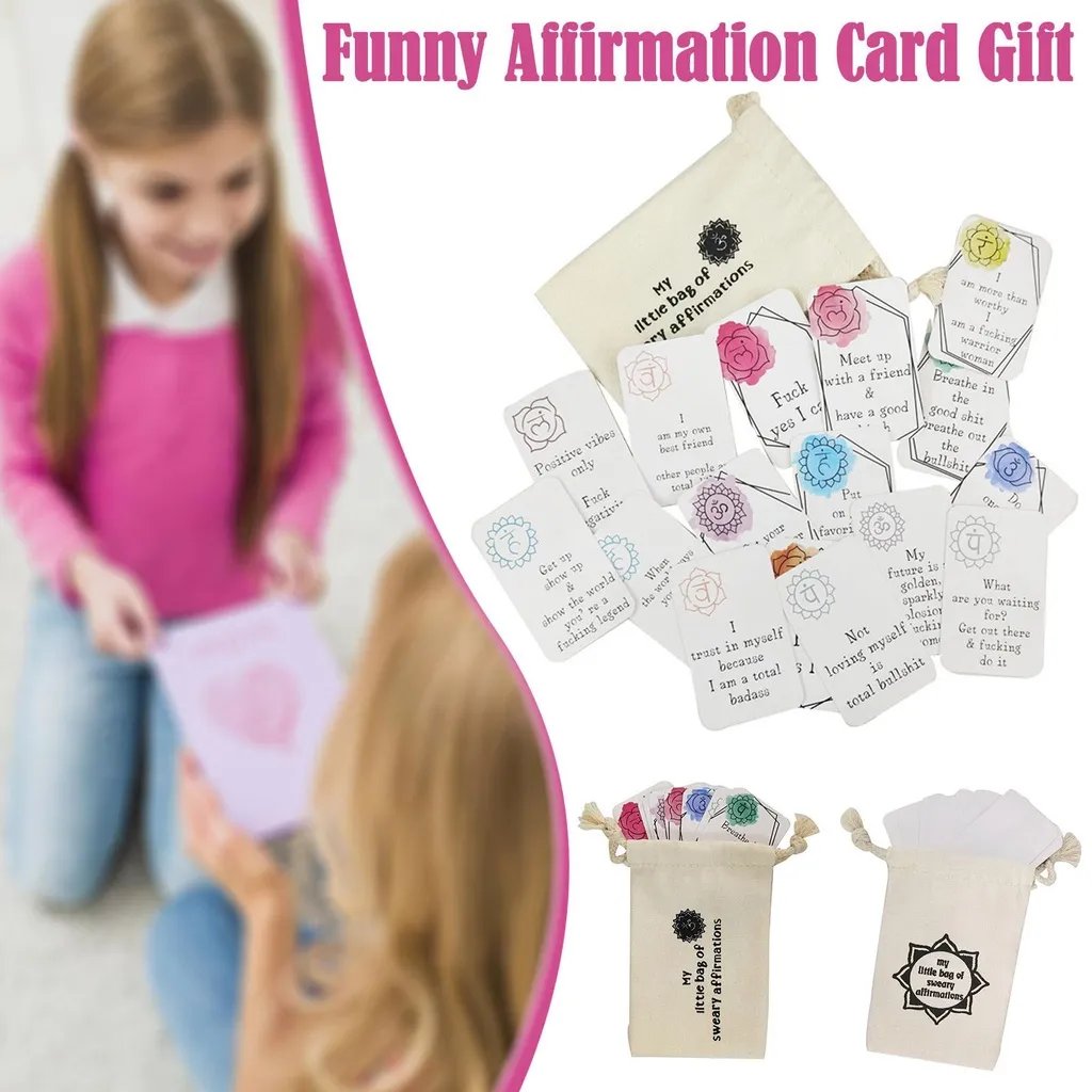 🔥Hot Sale 50% OFF✨ - 🎁Funny Affirmation Card Gift With Storage Pouch