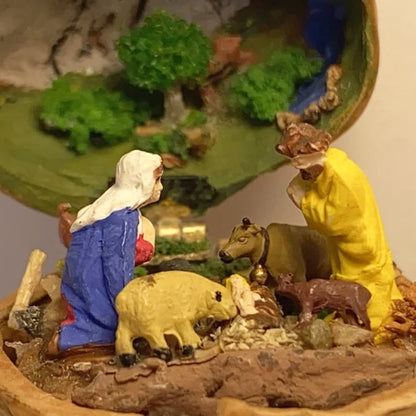 🔥LAST DAY 50% OFF - Walnut Nativity Scene