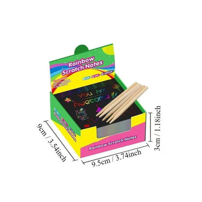 🔥LAST DAY 50% OFF - 🌈DIY Rainbow Magic Scratch Paper Art Set