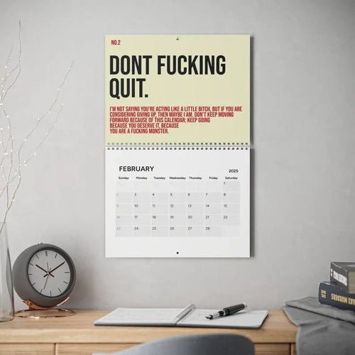 🔥LAST DAY 49% OFF -🤣2025 The Year Of Your Fucking Year Calendar