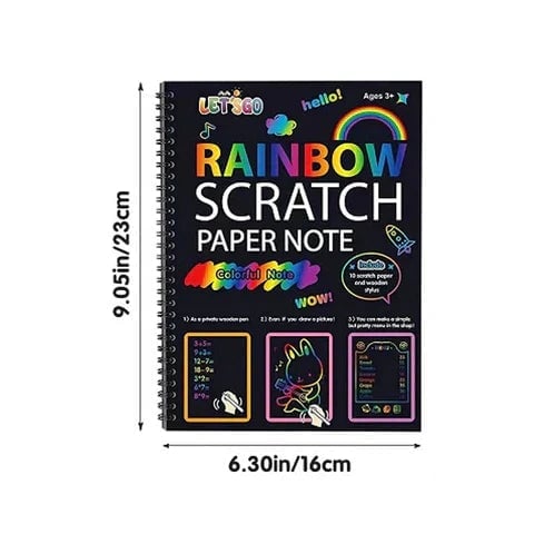🔥LAST DAY 50% OFF - 🌈DIY Rainbow Magic Scratch Paper Art Set