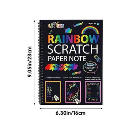 🔥LAST DAY 50% OFF - 🌈DIY Rainbow Magic Scratch Paper Art Set