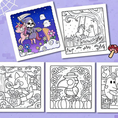 Spooky Cute Coloring Book