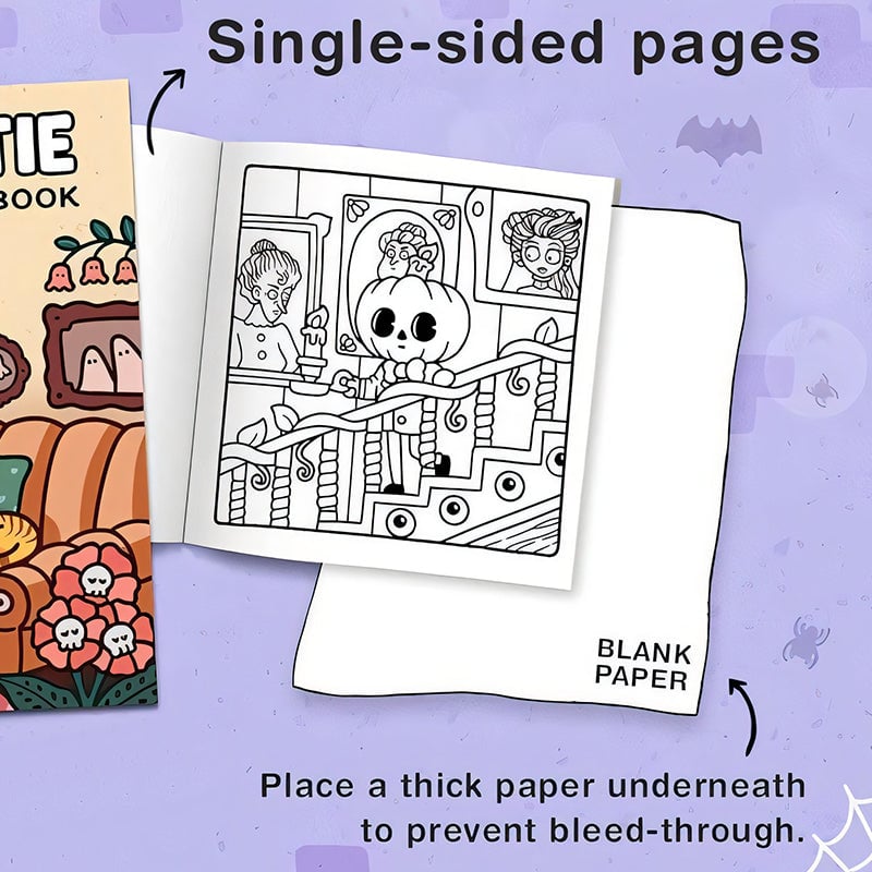 Spooky Cute Coloring Book
