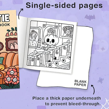 Spooky Cute Coloring Book