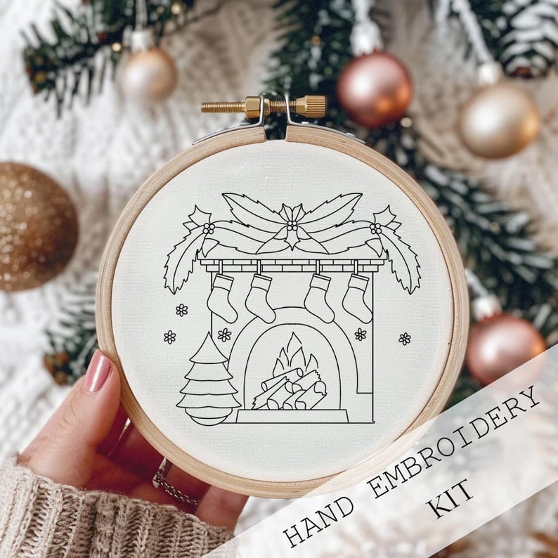 Christmas Embroidery KIT(Need To Create Their Own Diy)