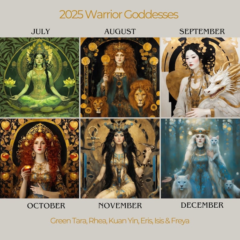 ✨Warrior Goddess 2025 Moon Phase Calendar - 🔥Buy More Save More
