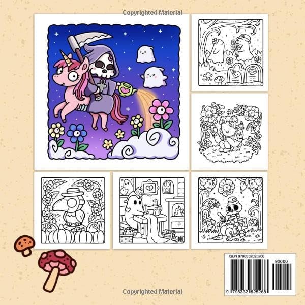Spooky Cute Coloring Book