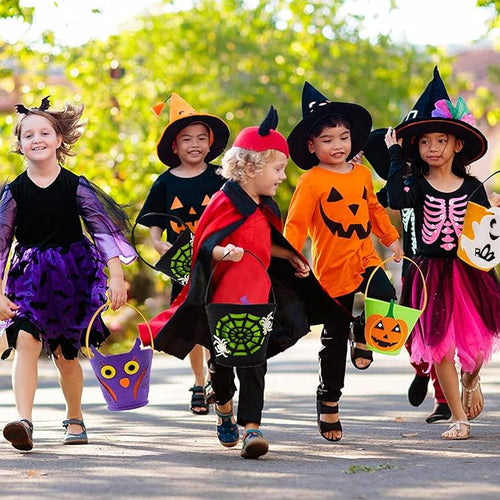 LAST DAY 49% OFF 🎃 For Trick Or Treating🎃 🍭Pumpkin-shaped Non-woven Tote Bag🍬