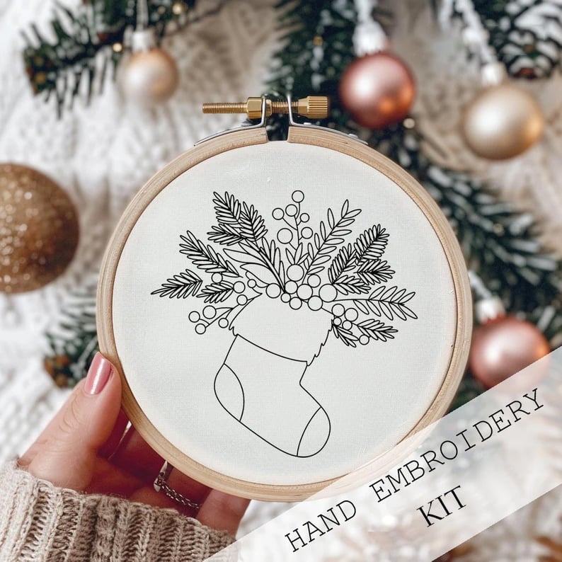 Christmas Embroidery KIT(Need To Create Their Own Diy)