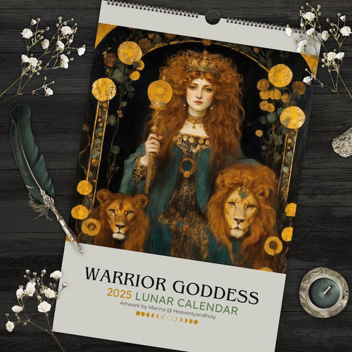 ✨Warrior Goddess 2025 Moon Phase Calendar - 🔥Buy More Save More
