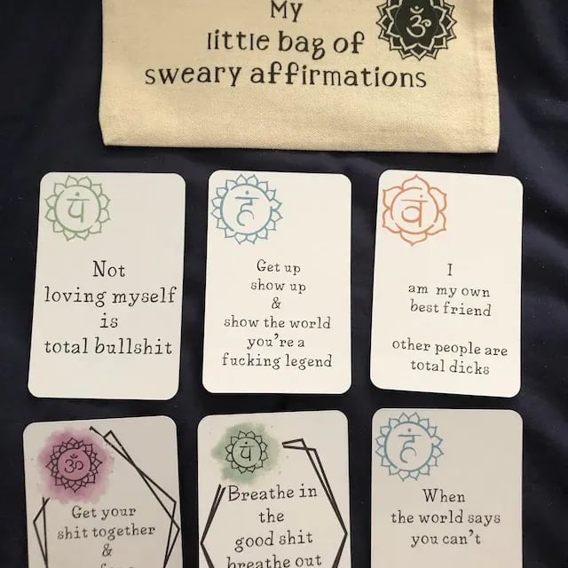 🔥Hot Sale 50% OFF✨ - 🎁Funny Affirmation Card Gift With Storage Pouch