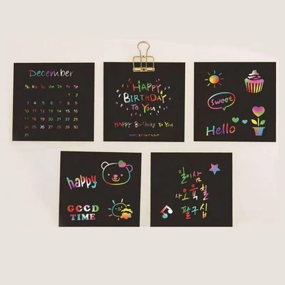 🔥LAST DAY 50% OFF - 🌈DIY Rainbow Magic Scratch Paper Art Set